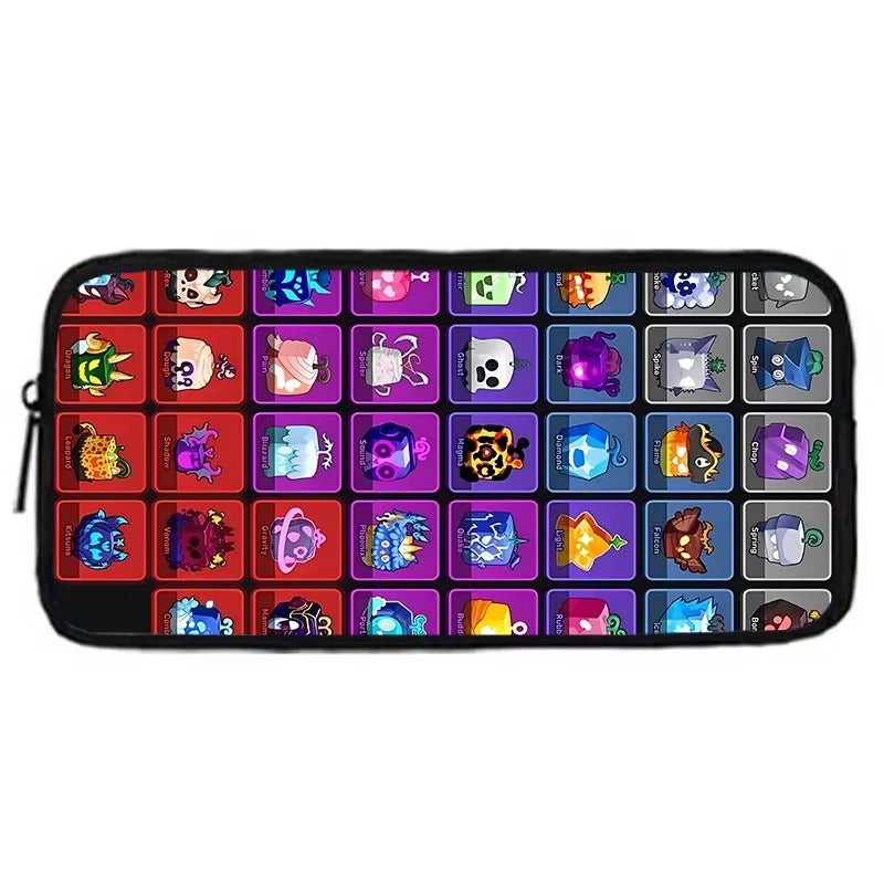 Child School Cartoon Blox Fruits Backpack With Shoulder Bag Pencil Bags School Bags for Boys Girls Best Gift