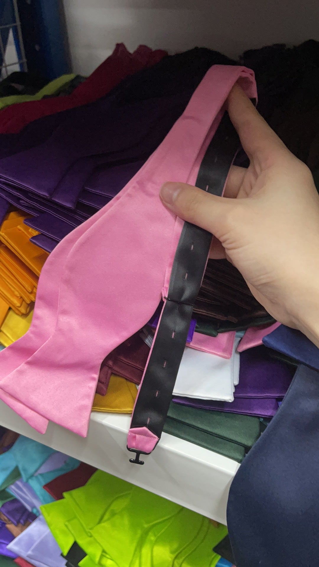 Men's Formal Pre-tied Adjustable Bow Tie Solid Color Elegant Wedding Party Event Bulk Wholesale Easy Wear British Style