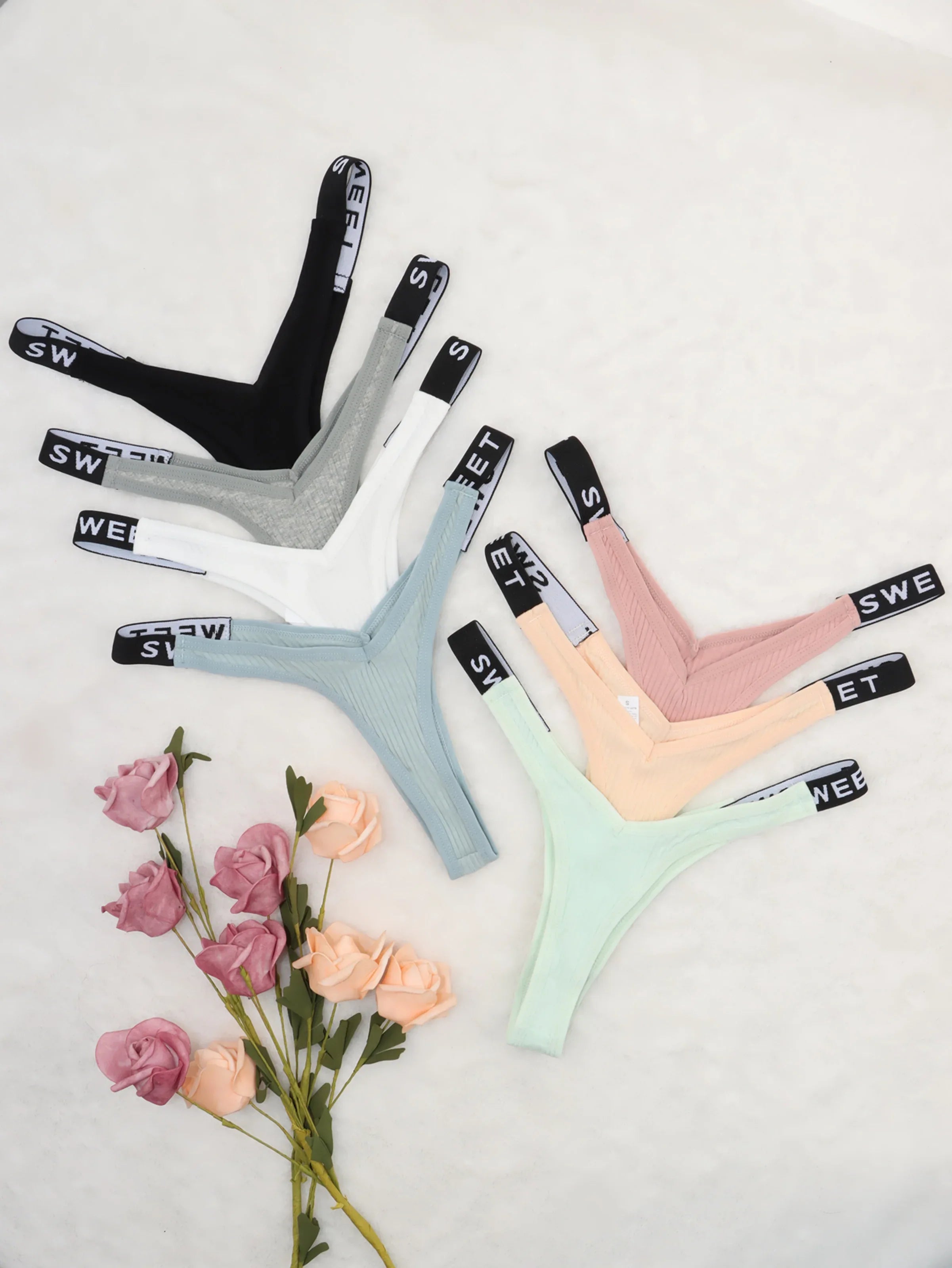 7pcs Combination European and American Underwear Women's Thong - Luvia