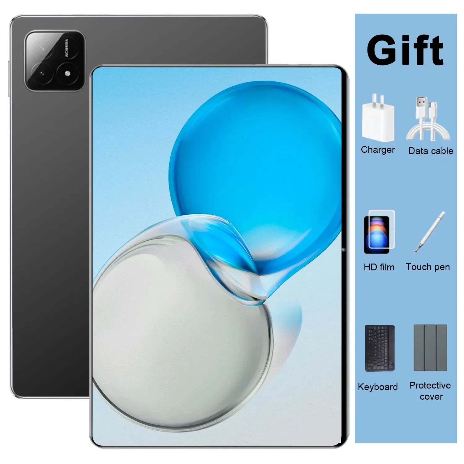 5G Big HD screen 10.36-inch Tablet Android 16GB RAM 1TB ROM 20000mAh Android 13.0 14 Core Tablet PC Type-C Dual Camera 16MP+32MP Dual SIM card Network WIFI Bluetooth GPS WPS Office Gifts - Luvia