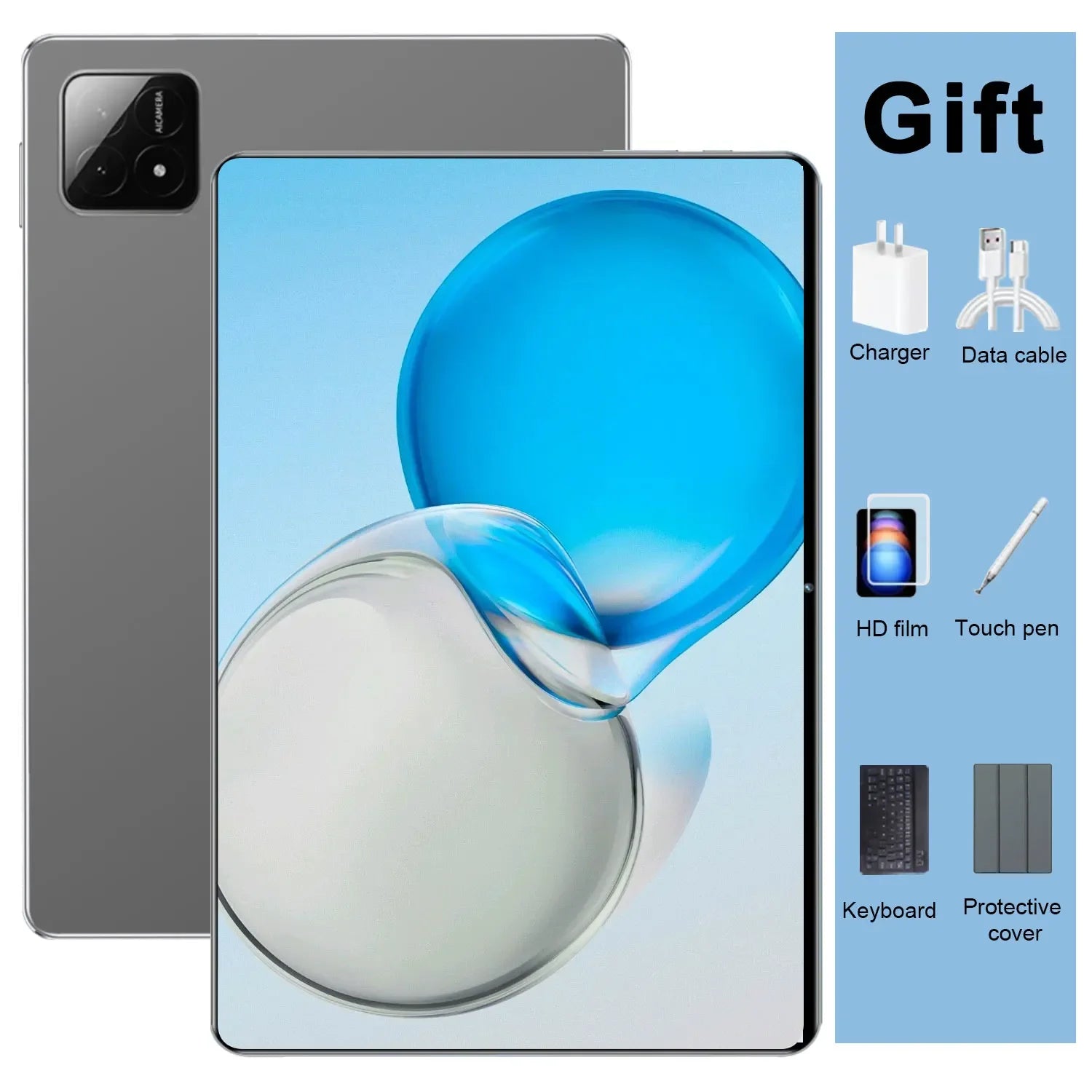 5G Big HD screen 10.36-inch Tablet Android 16GB RAM 1TB ROM 20000mAh Android 13.0 14 Core Tablet PC Type-C Dual Camera 16MP+32MP Dual SIM card Network WIFI Bluetooth GPS WPS Office Gifts - Luvia