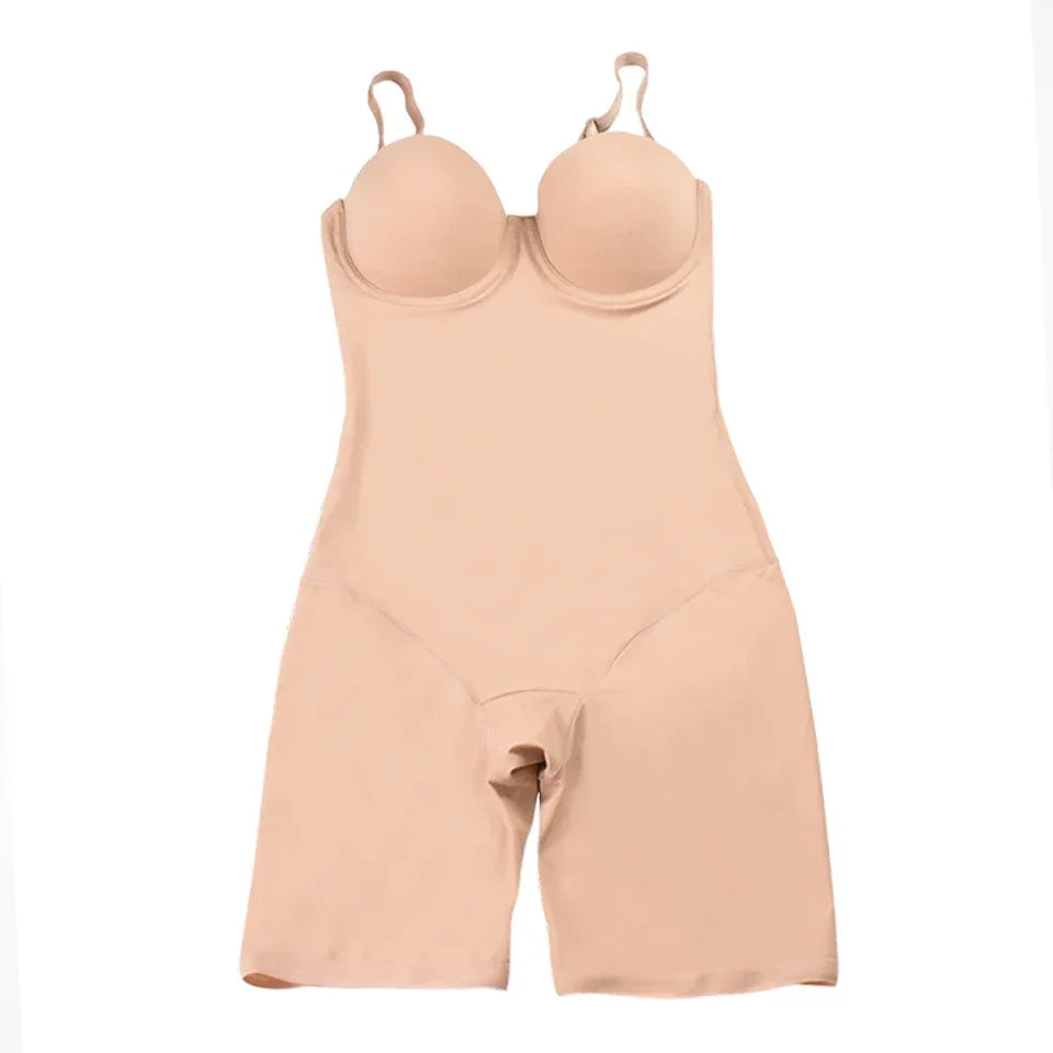 Bodysuit Women Shapewear Body Shaper With Cup Compression Bodies Belly Sheath Waist Trainer Reductive Slimming Underwear - Luvia