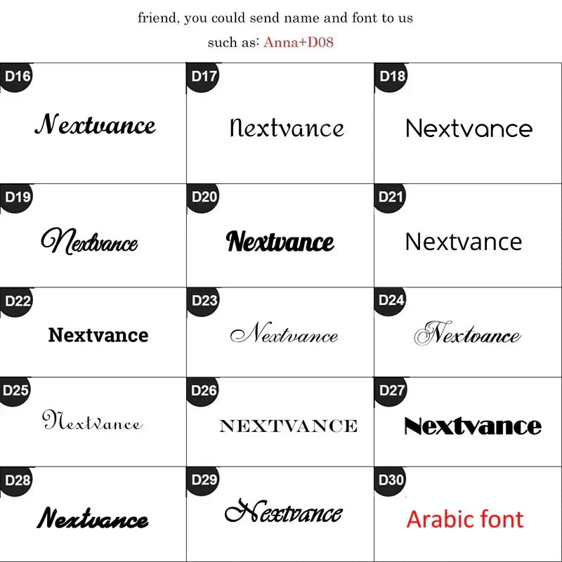 Personalized Custom Name Necklace Pendant Gold Color 4mm NK Chain Customized Nameplate Necklaces for Women Men Handmade Gifts - Luvia