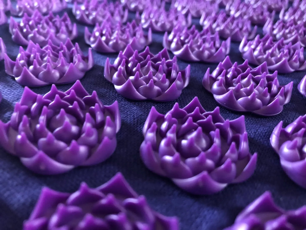 Lotus Spike Acupressure Mat Cushion Nature Linen Coconut Palm Back Neck Foot Massage Indoor Home Fitness Pillow Gym Mat Home - Luvia