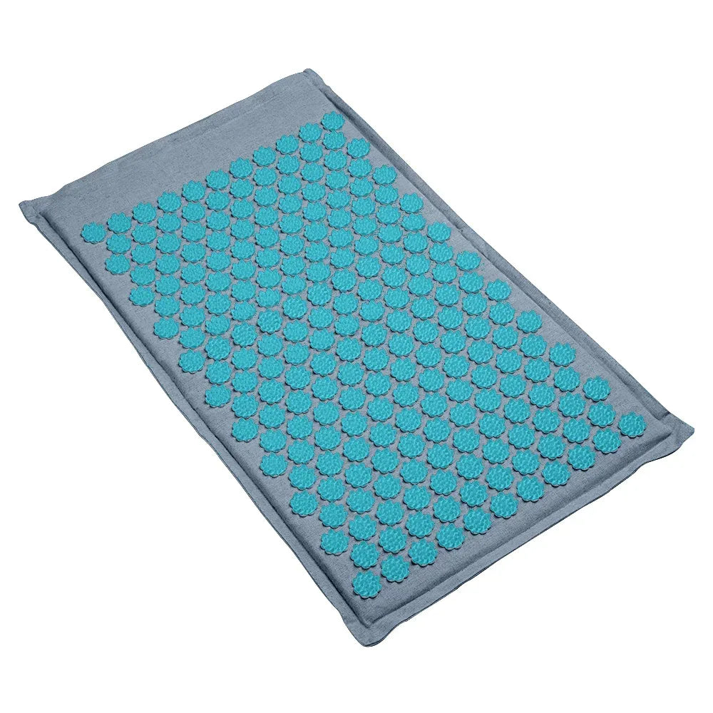 Lotus Spike Acupressure Mat Cushion Nature Linen Coconut Palm Back Neck Foot Massage Indoor Home Fitness Pillow Gym Mat Home - Luvia