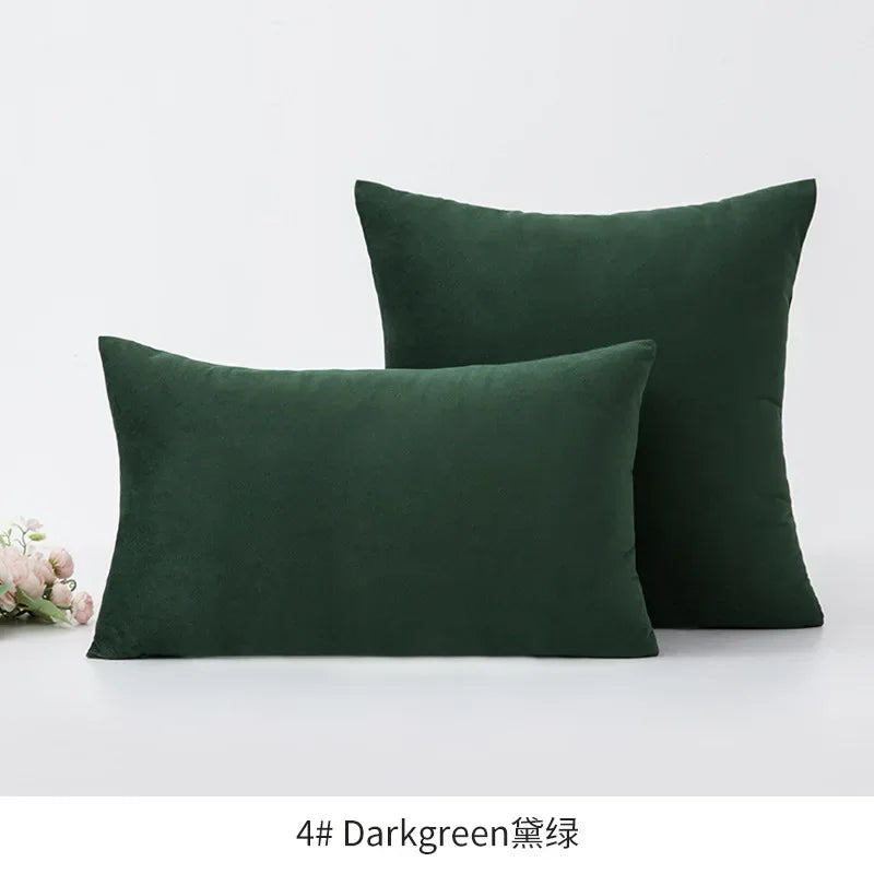 Super Soft Cushion Cover Velvet Pillow Cover For Sofa Living Room Housse De Coussin 30x50cm Decorative Pillows Nordic Decoration - Luvia