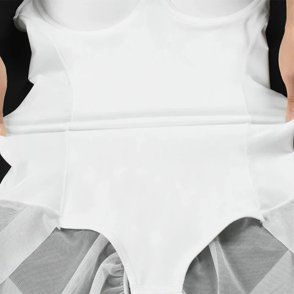 Bodysuit Women Shapewear Body Shaper With Cup Compression Bodies Belly Sheath Waist Trainer Reductive Slimming Underwear - Luvia