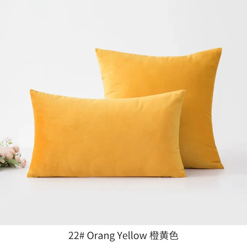 Super Soft Cushion Cover Velvet Pillow Cover For Sofa Living Room Housse De Coussin 30x50cm Decorative Pillows Nordic Decoration - Luvia