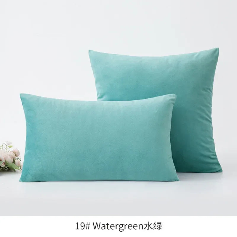 Super Soft Cushion Cover Velvet Pillow Cover For Sofa Living Room Housse De Coussin 30x50cm Decorative Pillows Nordic Decoration - Luvia