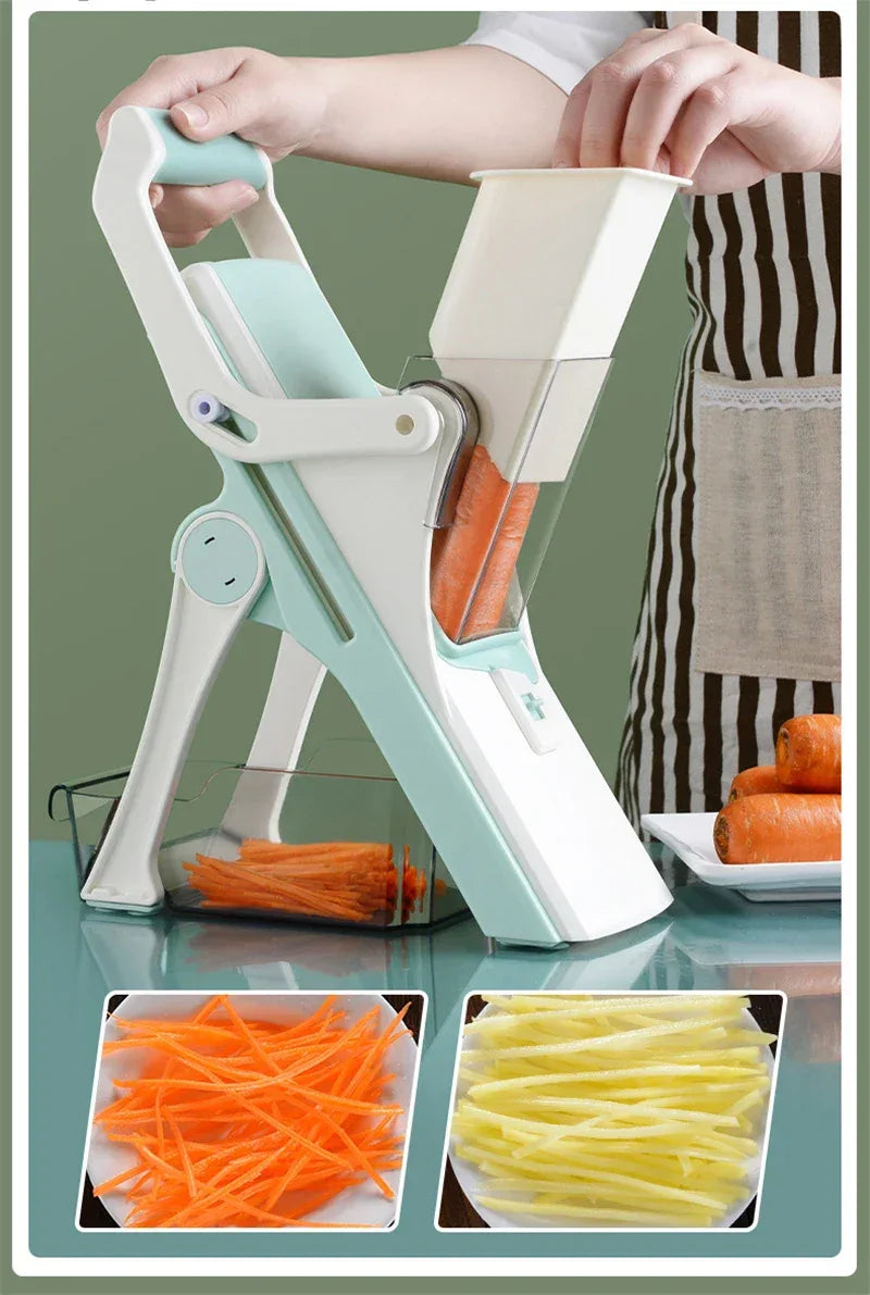 Vegetable Cutter Manual Food Chopper Fruit Potato Cucumber Carrot Meat Slicer Professional Food Shredder Fruit Vegetable Tools - Luvia