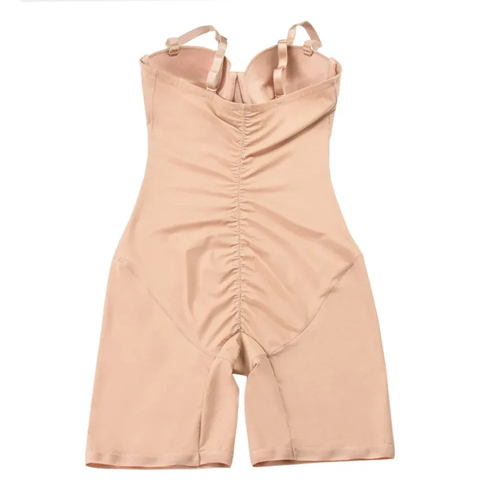 Bodysuit Women Shapewear Body Shaper With Cup Compression Bodies Belly Sheath Waist Trainer Reductive Slimming Underwear - Luvia