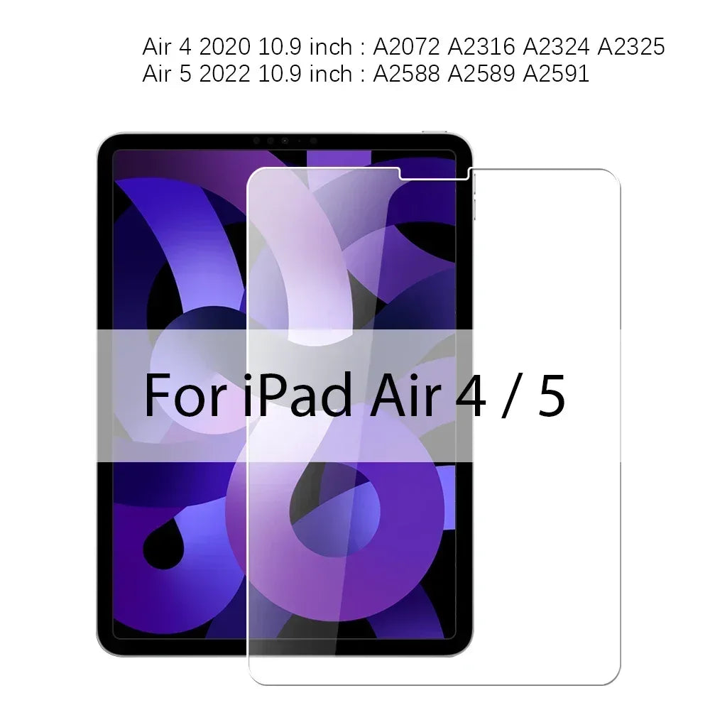 3PCS Tempered Glass For Ipad Pro 13 12.9 11 6th M4 M2 2024 Air 5 4 3 2 1 9 9th 10 10th Gen Mini 6 10.9 10.2 9.7 Screen Protector - Luvia