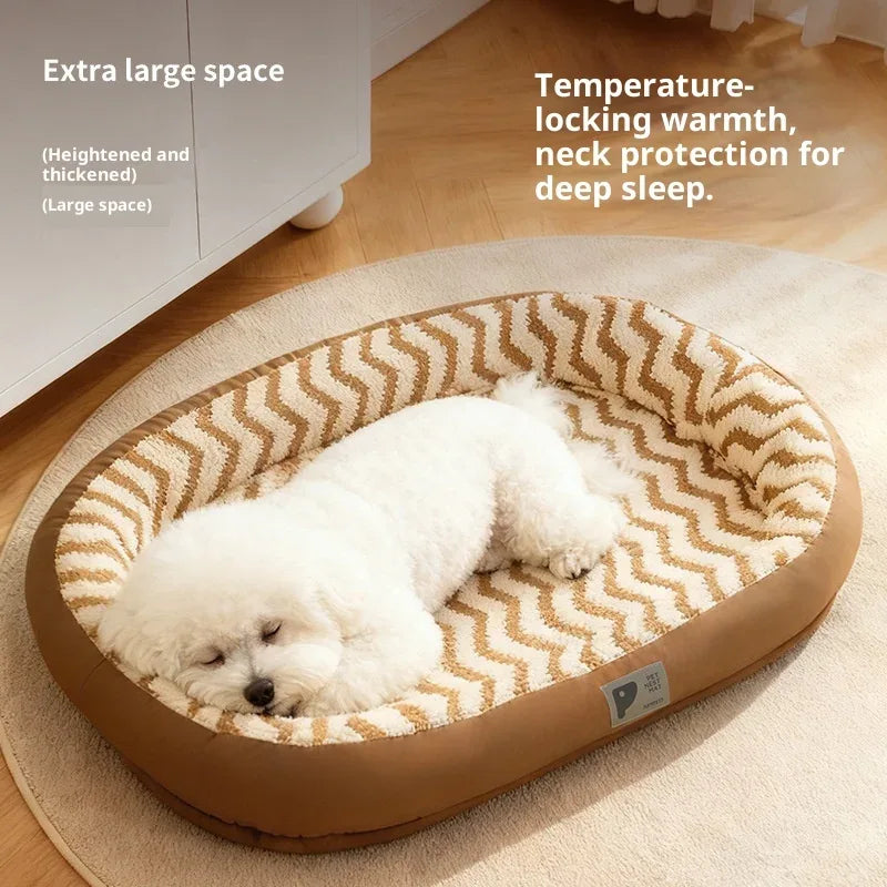 Orthopedic Memory Foam Dog Bed Machine Washable Removable Cover Supportive Mattress for Small Medium Large Dogs Cats Pets - Luvia