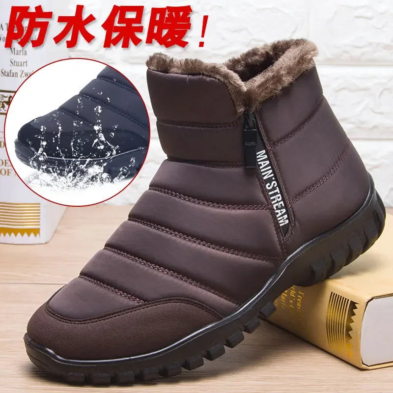 Men's Winter Sports Shoes - Anti-Slip Warm Sneakers - Luvia