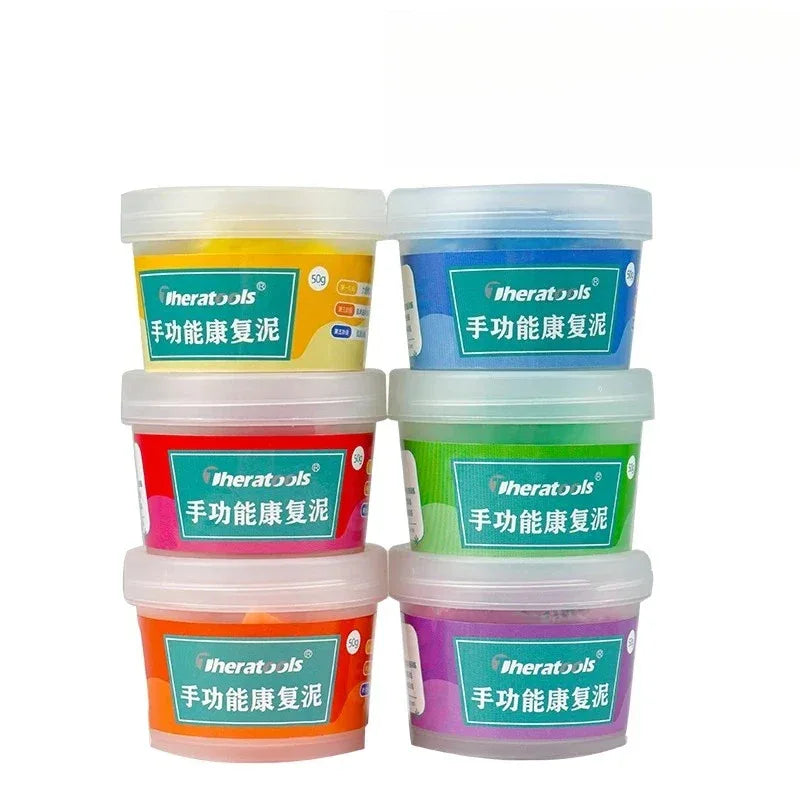 Hand Therapy Putty for Strength Recovery - Improve Grip Finger Dexterity Wrist Rehabilitation- Non-Toxic Silicone Exercise Putty - Luvia