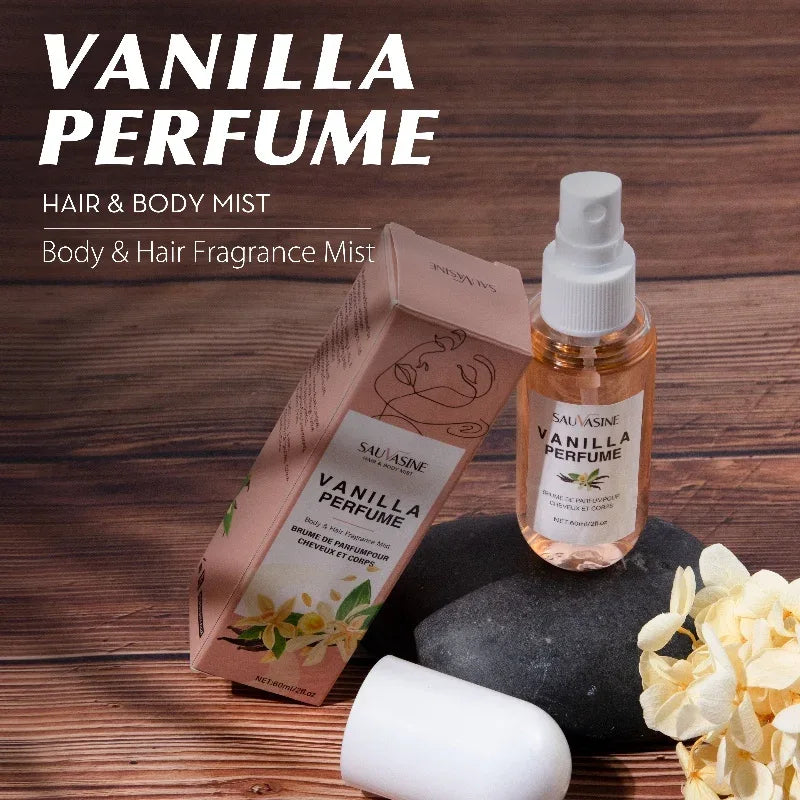 2.03Fl Oz Vanilla Skin Body Mist Vanilla Hair and Body Perfume Mist for Women & Men Long-Lasting Fragrance Body Spray for Gifts - Luvia