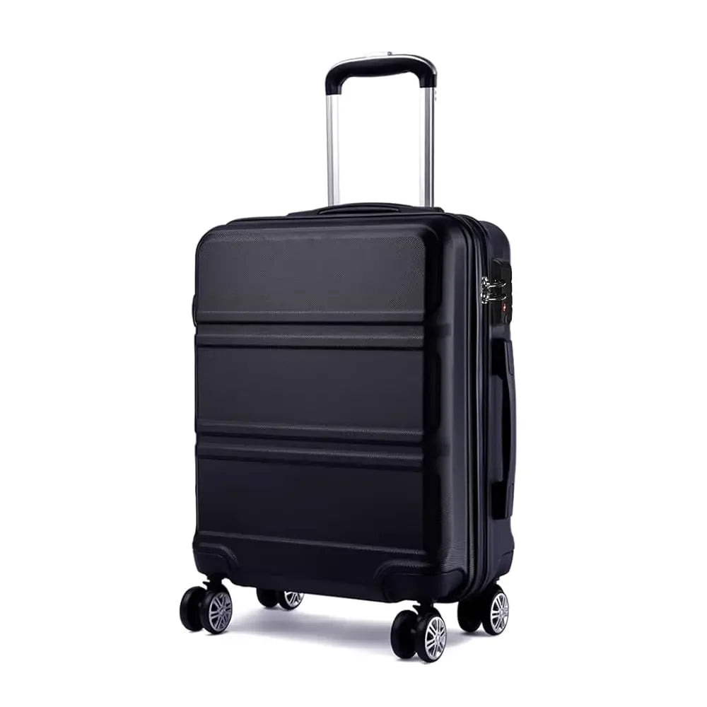 KONO TSA Lock, suitcase (M/L/XL) TONO Hard Case, Lightweight ABS Trolleys with Twin wheels - Luvia