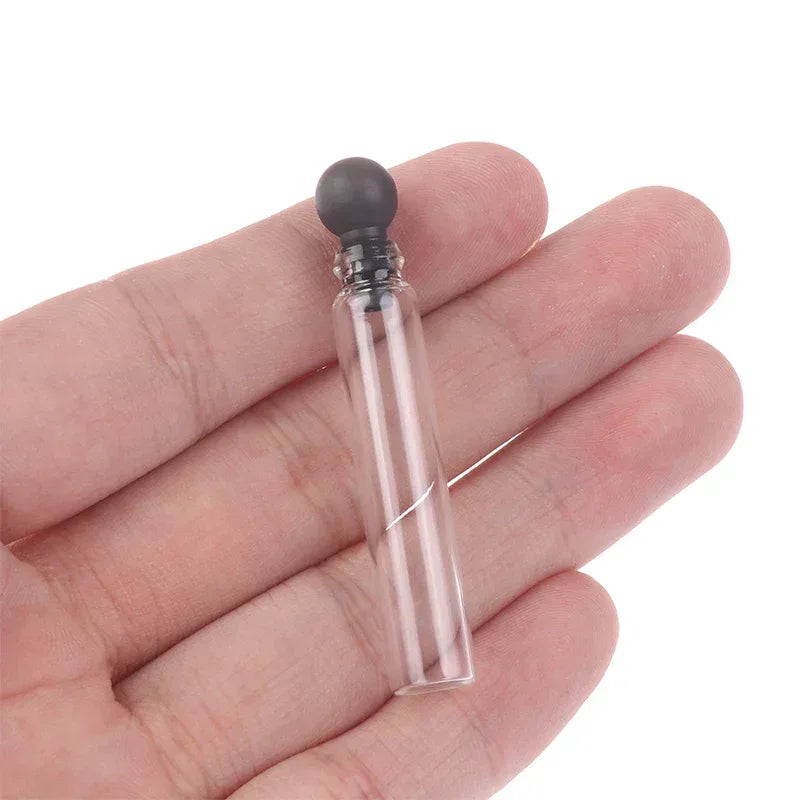 10pcs 0.5/1/2/3ml Empty Mini Glass Perfume Small Sample Vials Bottle Laboratory Liquid Fragrance Test Tube Cosmetic Container - Luvia
