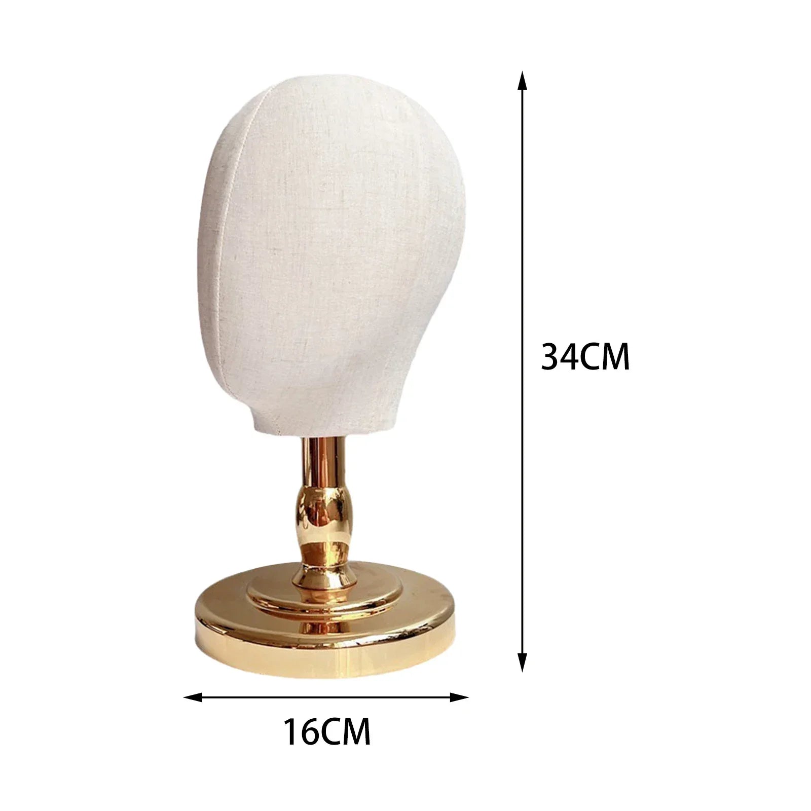 Wig Head Model Multifunctional Wig Making Hat Display Stand for Home Salon Styling Drying Hairdresser Training Jewellery - Luvia