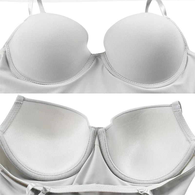 Bodysuit Women Shapewear Body Shaper With Cup Compression Bodies Belly Sheath Waist Trainer Reductive Slimming Underwear - Luvia