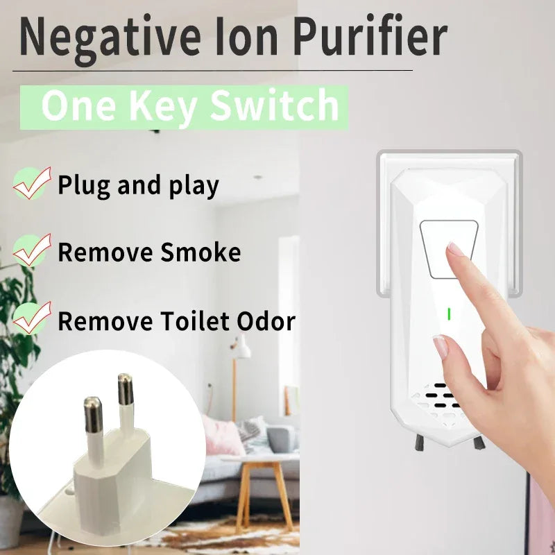 Air Ionizers for Home Negative Ion Generator Quiet Air Freshener for Bedroom Office Kitchen Plug in Mini Air Cleaner - Luvia