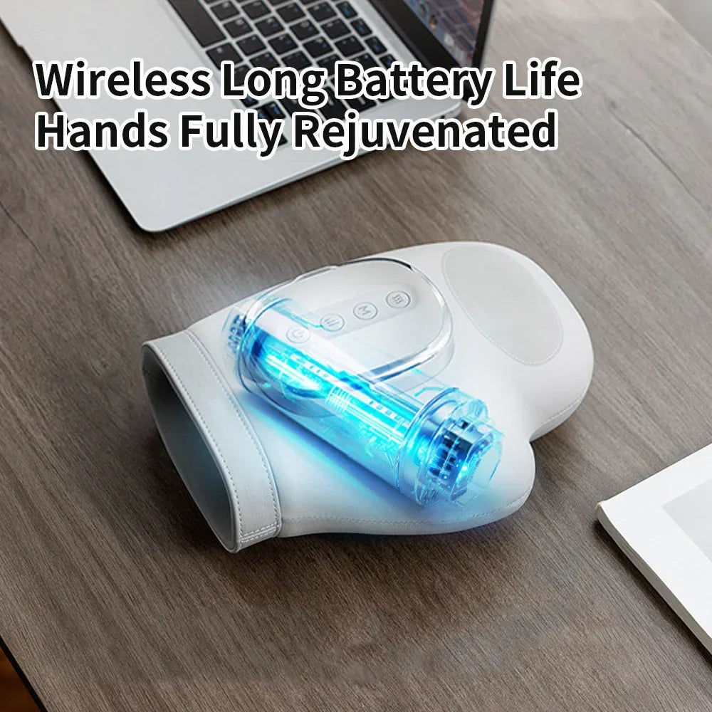 Intelligent Hand Massager with Heat Compression Therapy, Pain Relief Glove, Arthritis & Wrist Carpal Tunnel Neuropathy Circulat - Luvia