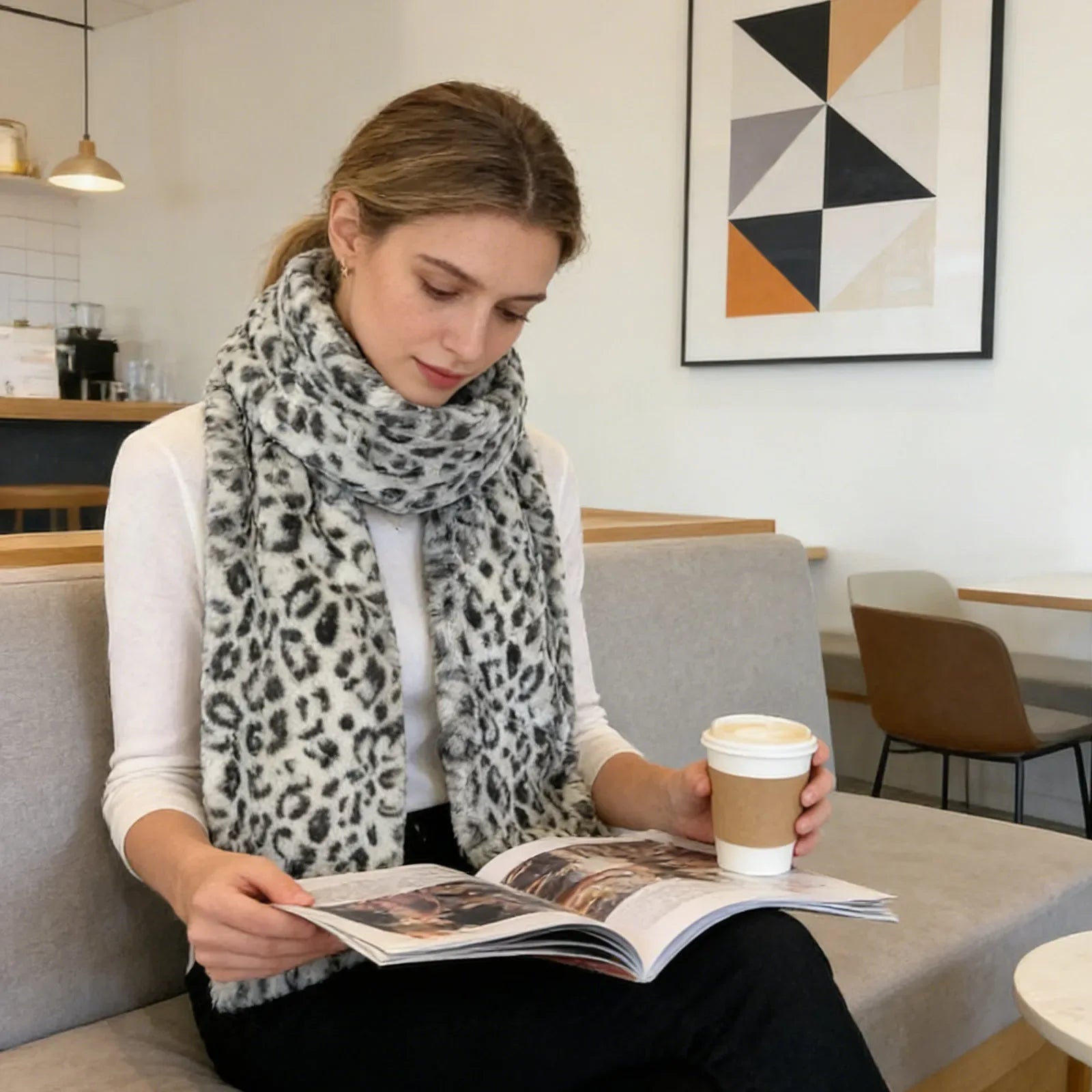 Faux Scarf With A Hidden Zippered Pocket For Storing Your Phone And Valuables. - Luvia