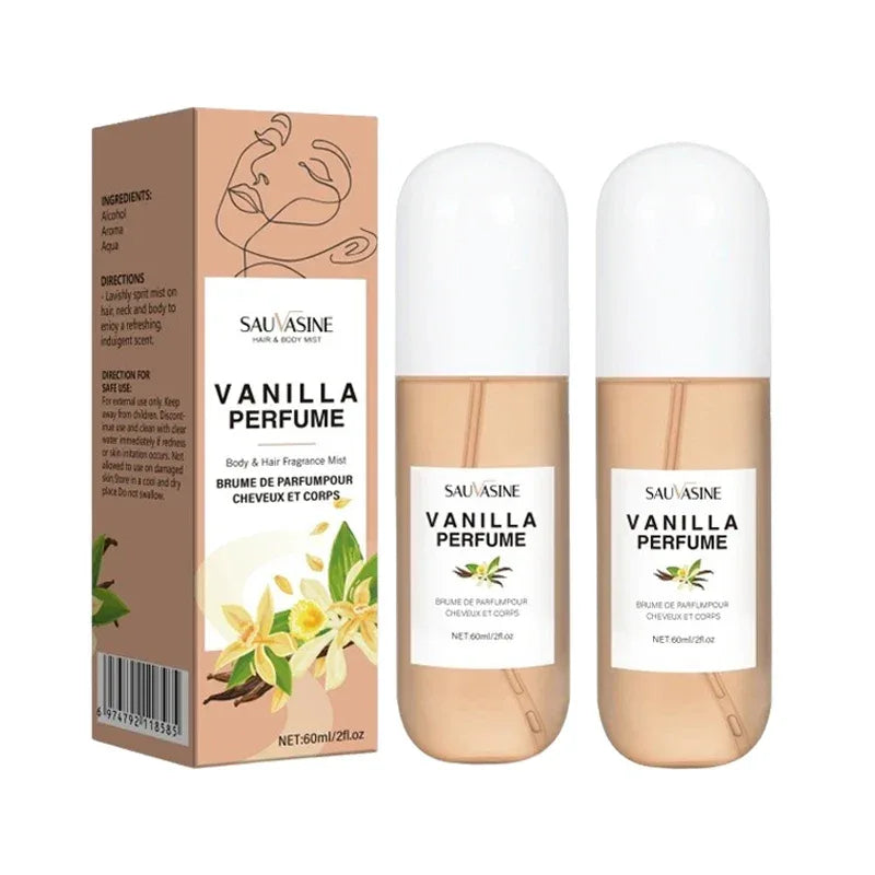 2.03Fl Oz Vanilla Skin Body Mist Vanilla Hair and Body Perfume Mist for Women & Men Long-Lasting Fragrance Body Spray for Gifts - Luvia