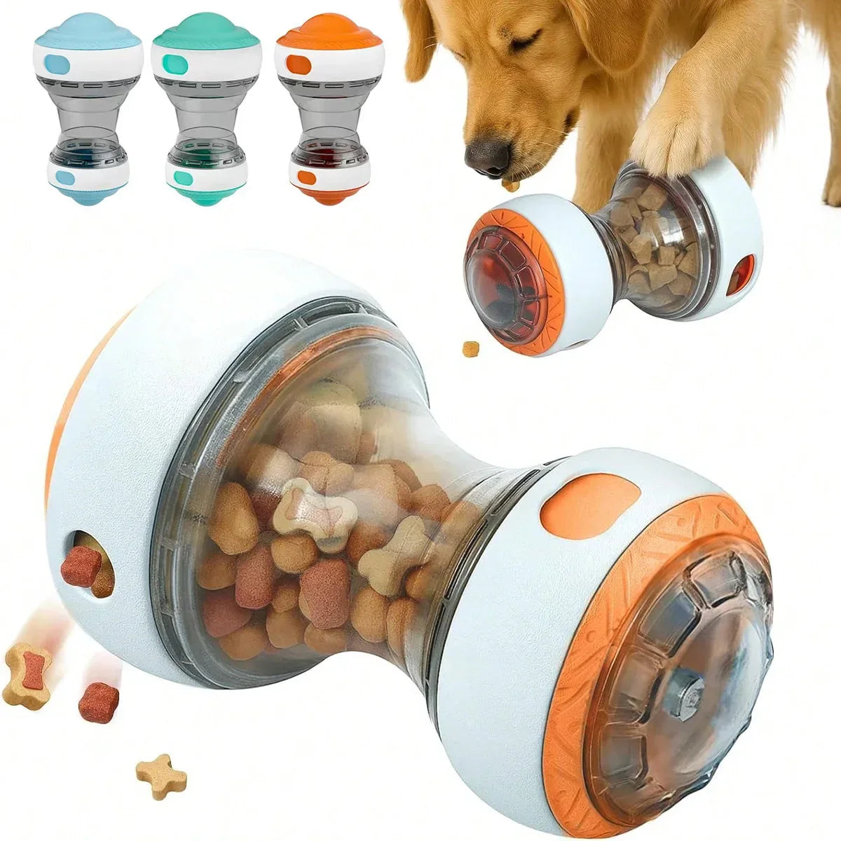Interactive Dog Treat Dispenser Toy Dog Puzzle Rolling Leak Food Ball Toy Durable Chew Tooth Healthy Ball Suitable for All Breed - Luvia