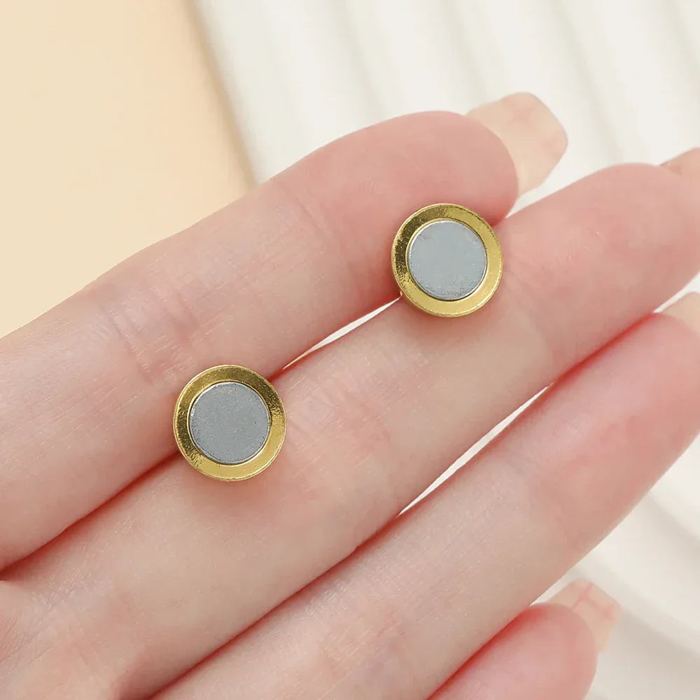 10pair/Lot 6/8/10mm Round Magnetic Connectors Clasps Magnet Charms End Cap for DIY Jewelry Making Couple Bracelet Necklace - Luvia