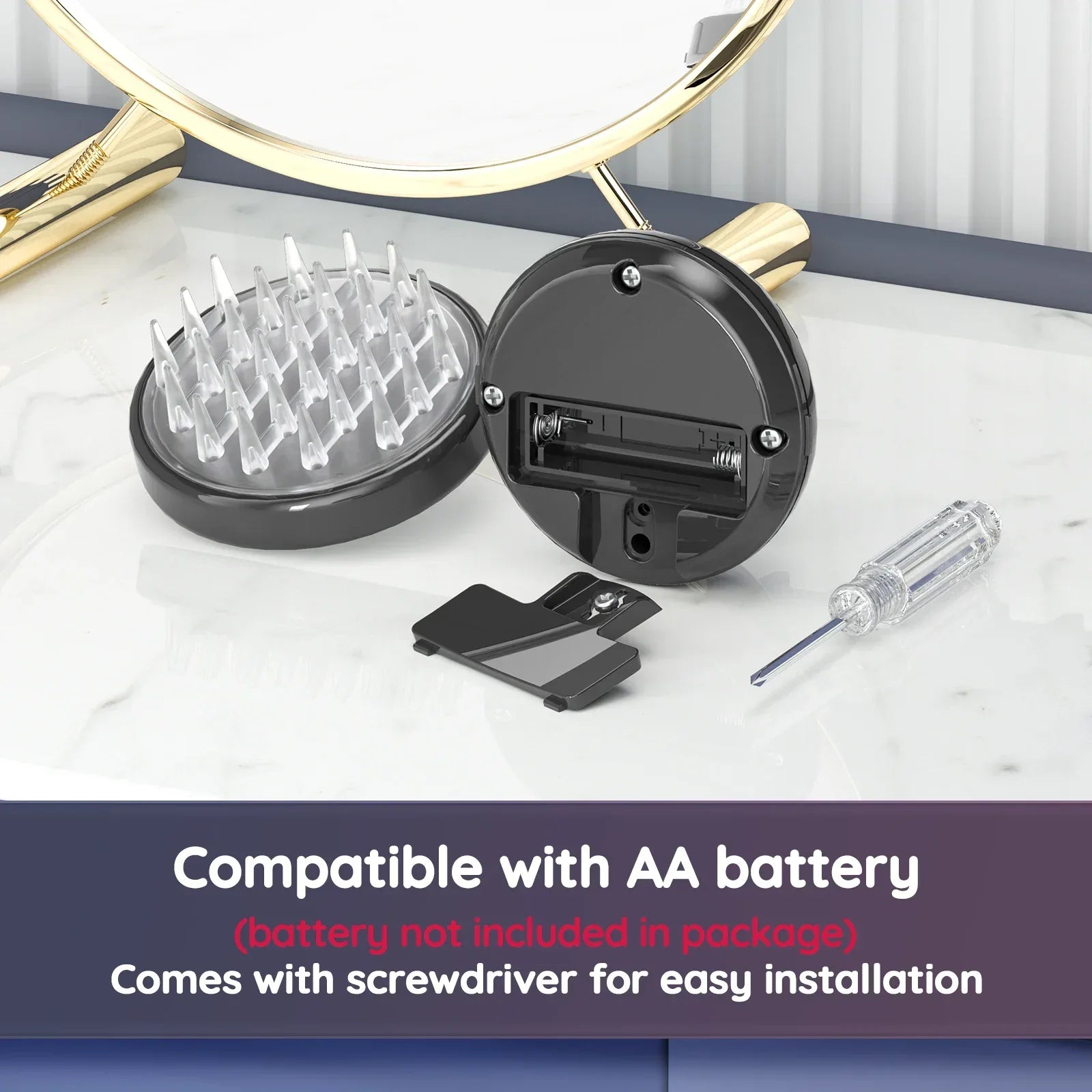 Scalp Massager Hair Growth Scalp Scrubber with Soft Silicone Bristles for Hair Growth Dandruff Removal, Hair Shampoo Brush Scalp - Luvia