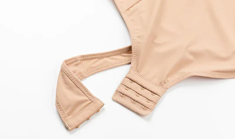 Shapewear Bodysuit Thong Body Shaper for Women Waist Trainer Corset Deep V Neck Slimming Underwear Built-in Bra Camisoles Tops - Luvia