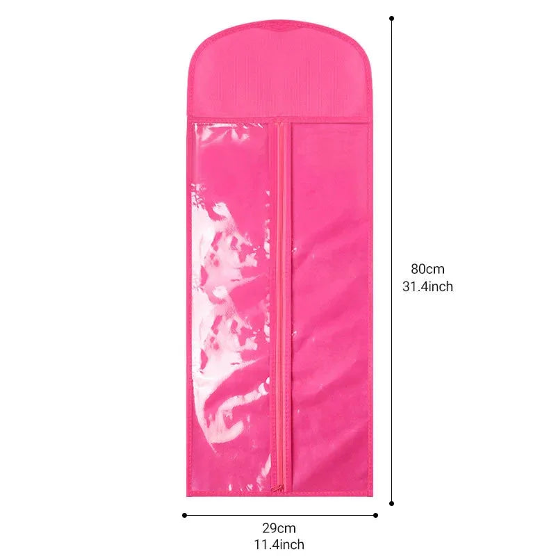 Wig storage bag, organizing bag, wig case, wig-specific transparent bag, zipper bag - Luvia