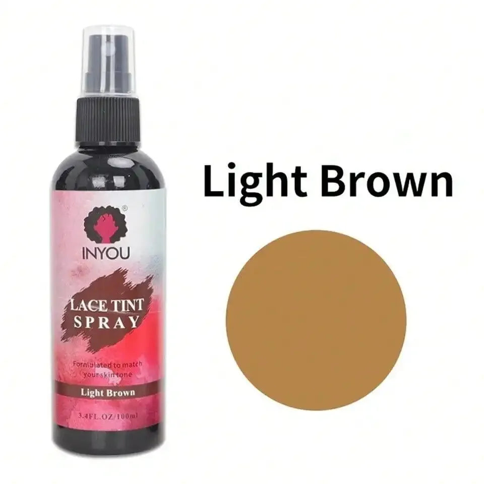 Lace Tint Spray For Wigs, Waterproof Lace Tint Melting Mousse Spray Concealer For Lace Closure Front Wigs Toupees - Luvia