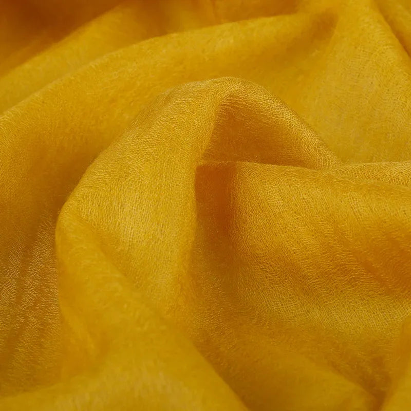 100% Cashmere Scarf Women Luxury Brand Warm Soft Wrap Shawl Large Size Fashion Pashmina Thin Scarf Summer Four seasons - Luvia