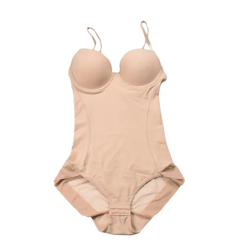 Bodysuit Women Shapewear Body Shaper With Cup Compression Bodies Belly Sheath Waist Trainer Reductive Slimming Underwear - Luvia