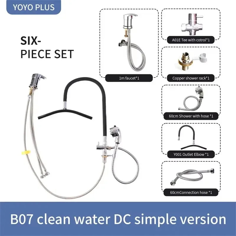 Salon Spa Waterfall Outlet Head Therapy Water Circulation Waterfall Frame for Shampoo Washbasin Accessory - Luvia