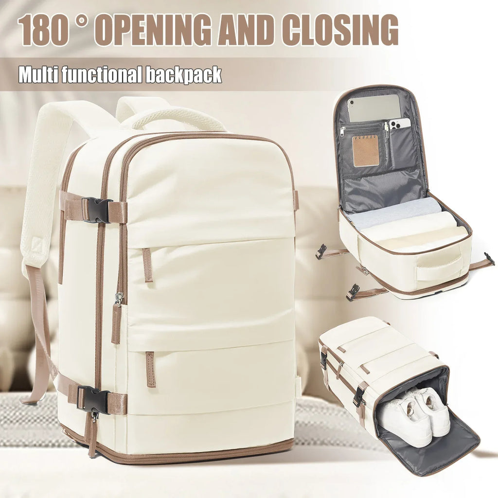 Women Men Travel Backpack , Cabin Bag Ryanair Hand Luggage 40x20x25 Travel Backpack College Bookbag Laptop Bag, eastpak rucksack - Luvia