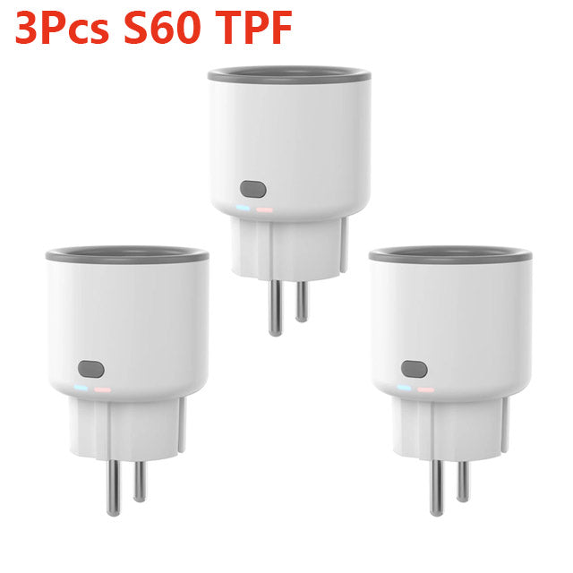 SONOFF Smart Socket S60 TPF EU WiFi 16A Smart Plug With Energy Monitoring Remote Control Timer Voice Control Smart Scene Current