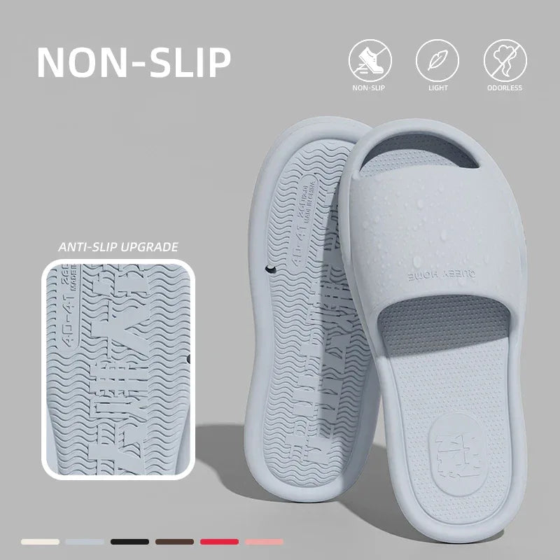 Foldable Portable Slippers Women Men Travel Hotel Beach Sandals Home Bathroom Anti slip Quick Dry Water Shoes - Luvia