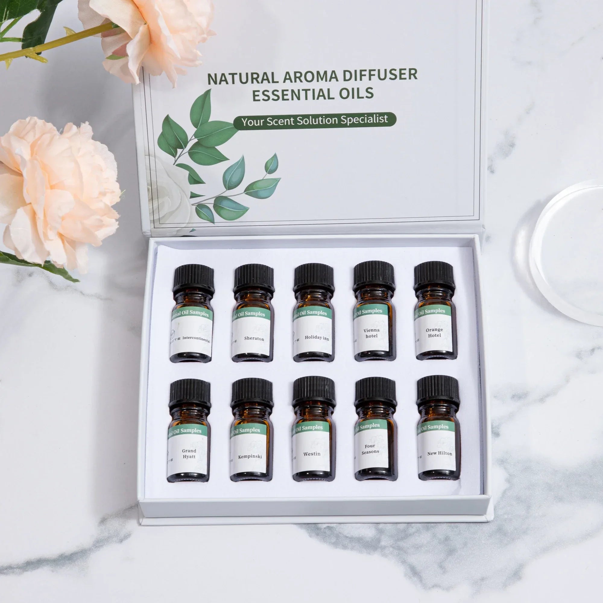 Essential Oil Samples Sets Of Various Types Fragrance Series 5ml Suitable For Aroma Diffuser Machine Air Humidifier Ionizer - Luvia