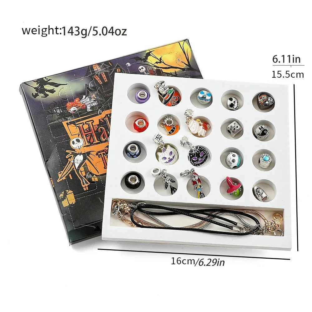 Disney Stitch Mickey Mouse Christmas Advent Calendar Bracelets 24 Days Countdown Calendar Diy Jewelry Making Cute Christmas Gift - Luvia