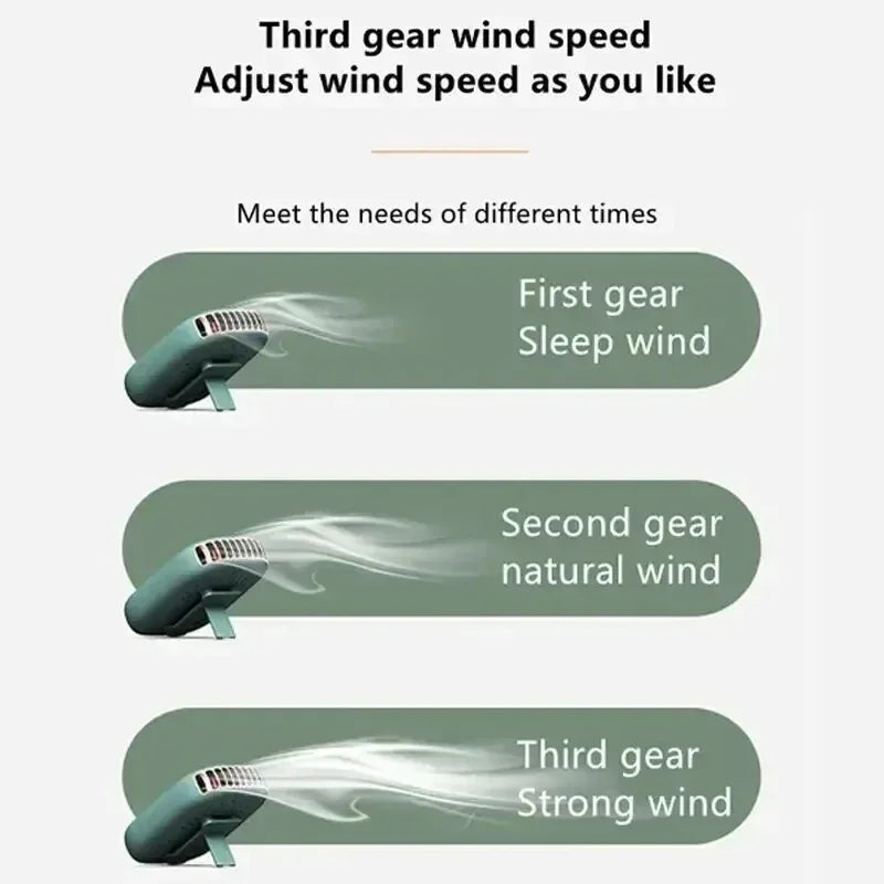 New Mini Portable Fan Portable Rechargeable Bladeless Turbo Ultra Quiet Student Hand Held Fan Outdoor Sports Travel - Luvia