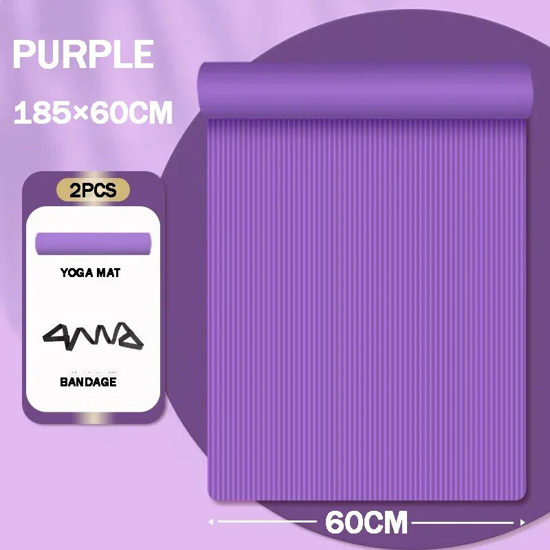 20mm Yoga Mat Extra Long and Thick Men's Specially Made High-quality Fitness Pilates Exercise and Health Fitness Mat - Luvia