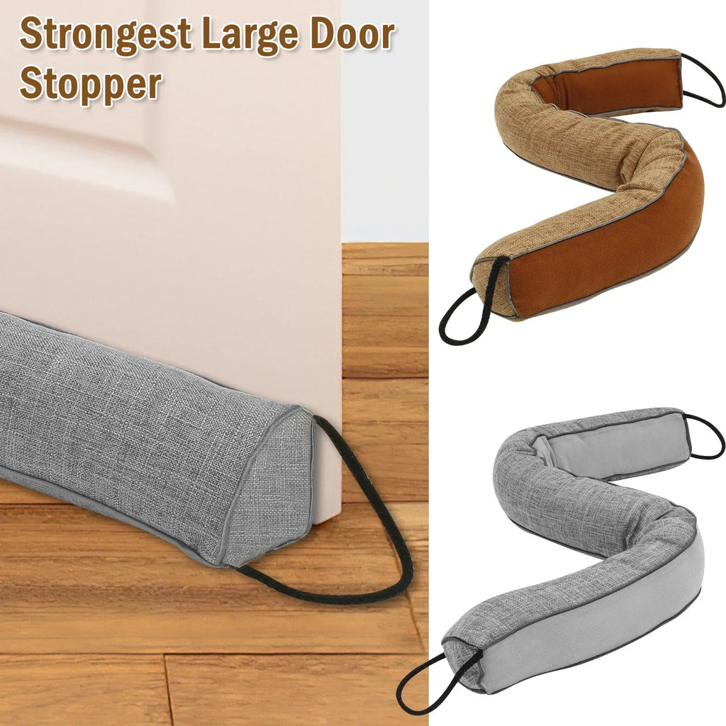 1/2Pcs Under Door Draft Stopper 92cm Heavy Triangular Duty Door Draft Blocker with Hanging Loops for Under Door Noise Blocker - Luvia