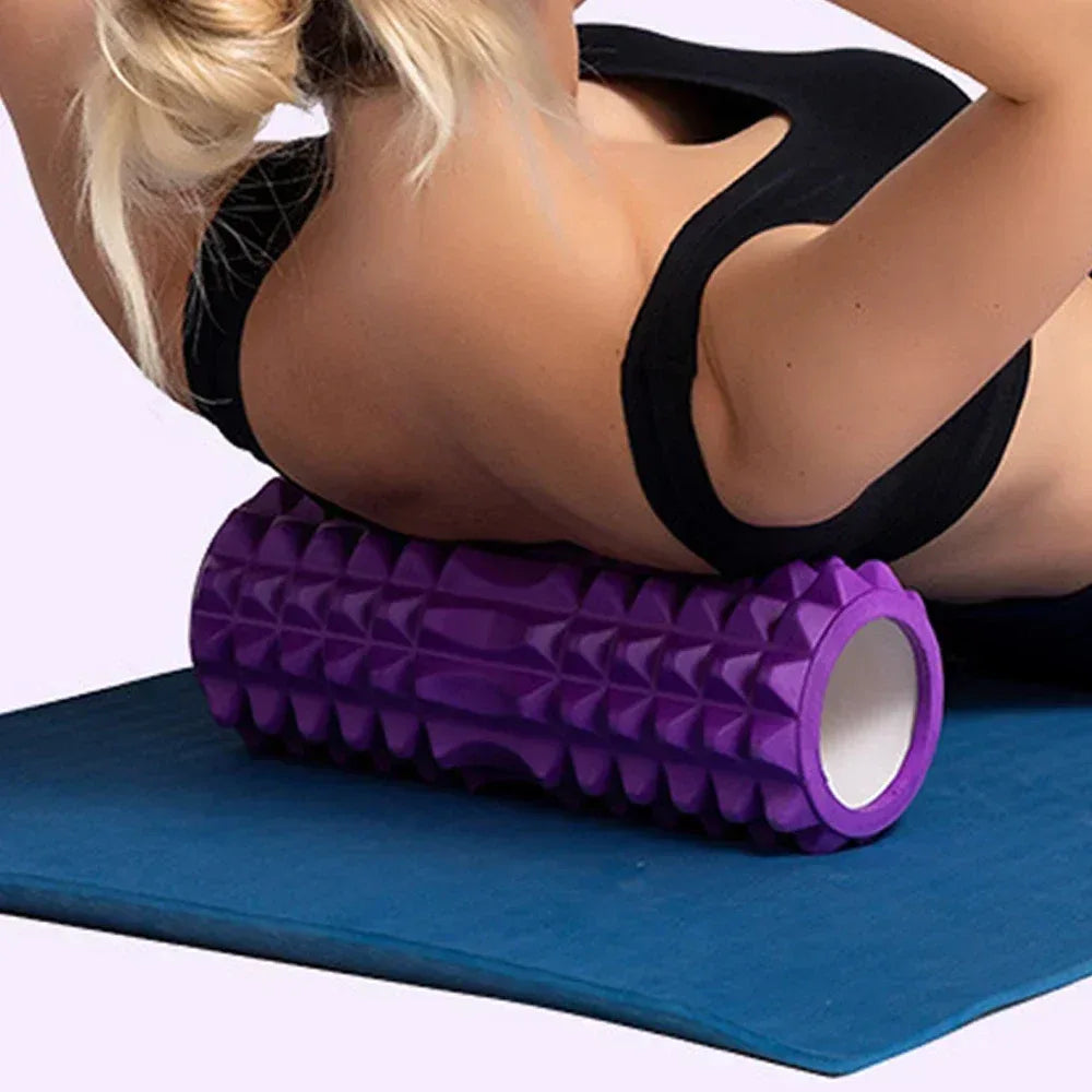 1pc Foam Massage Roller, Hollow Yoga Column Fitness Equipment for Muscle Massage, Physiotherapy and Sports Rehabilitation, Rolle - Luvia