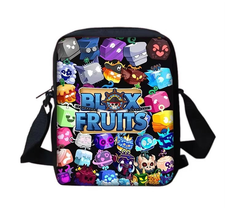 Child School Cartoon Blox Fruits Backpack With Shoulder Bag Pencil Bags School Bags for Boys Girls Best Gift