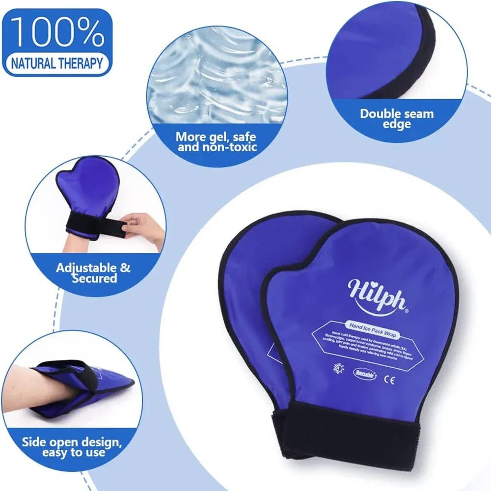 Hot and Cold Hand Therapy Gloves For Man Women Trigger Fingers Pain Relief Carpal Tunnel Microwavable Arthritis Warming Mittens - Luvia