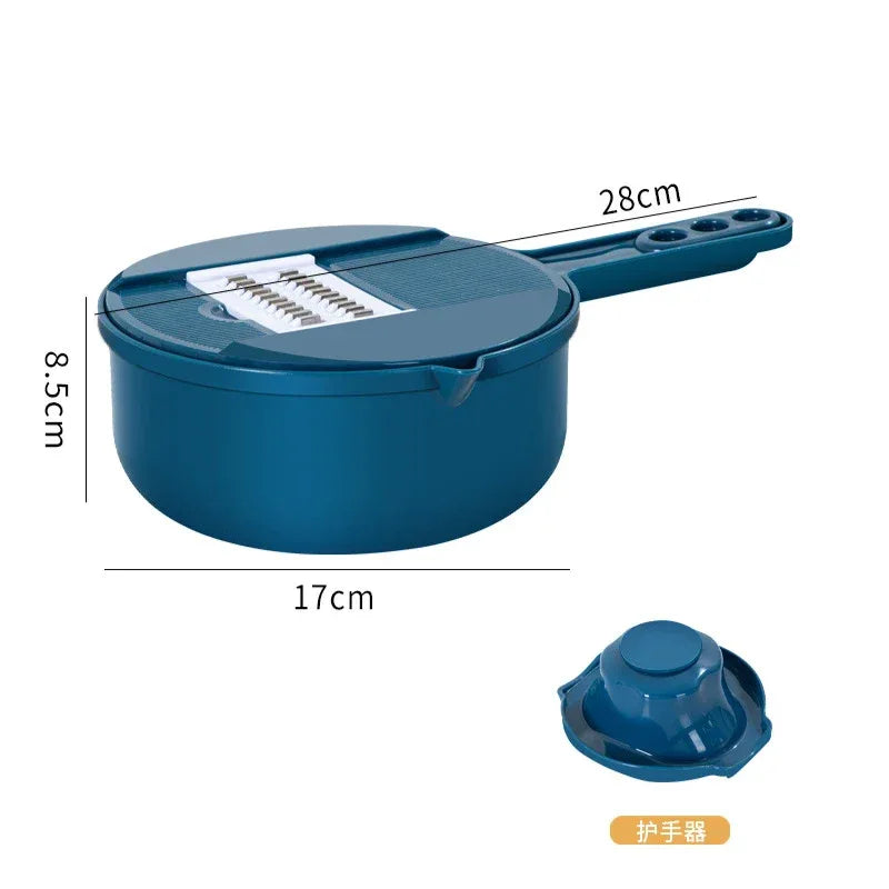 Vegetable Chopper Manually Cut Shred Grater Salad Carrots Potatoes for Kitchen Convenience Vegetable Tools Manual Shredder - Luvia