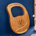 Lyre Harp 16 19 Strings Mahogany Wood Harp Piano 19 Strings Stringed Musical Instrument With Tuning Wrench Spare Strings - Luvia
